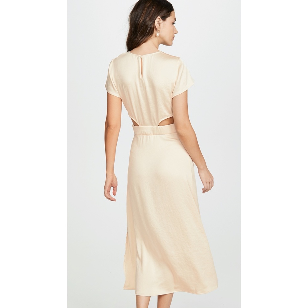 BA&SH Ritz Cutout RARE Midi Classic Slit Dress HTF - Picture 2 of 6